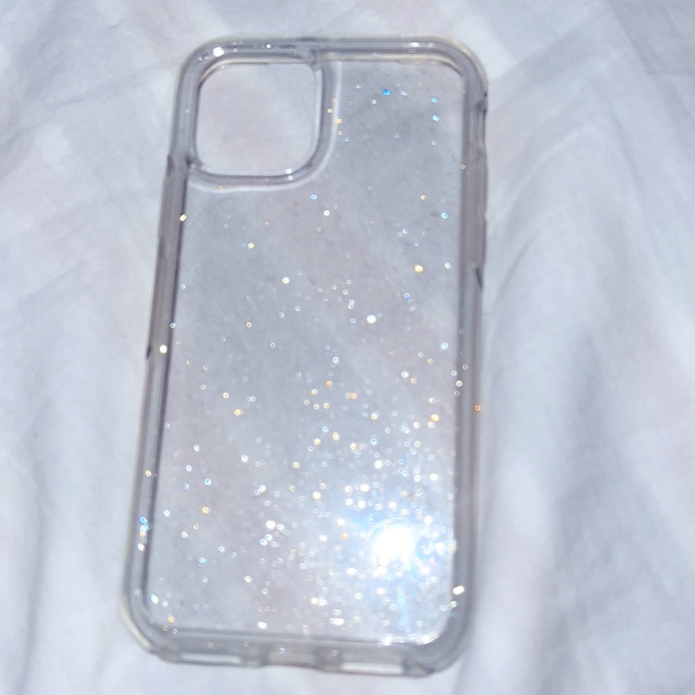 Clear glitter otter box phone case iPhone 11 Pro